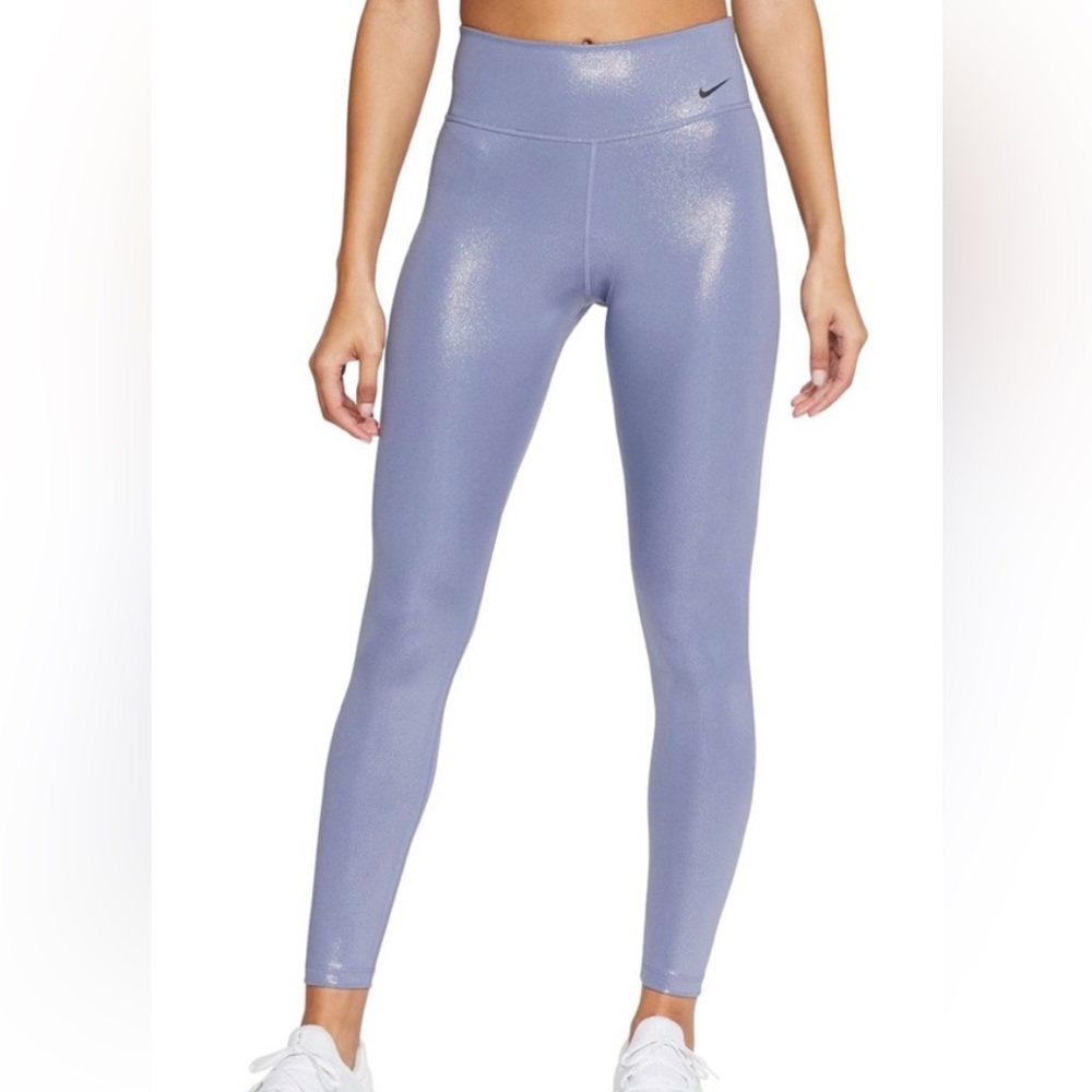 NWT Nike One Shimmer Sparkle tight fit Mid Rise Leggings